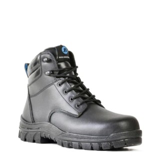 Bata Saturn Lace up Steel Cap Boots:Black