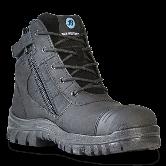 Bata Zippy Mid Cut Zip Sided Safety Boots 